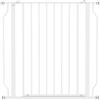 PawHut Cancelletto per Cani Estensibile e Regolabile per Scale e Porte, in Acciaio e ABS, 75-85x76 cm, Bianco | Aosom Italy