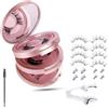 xolear 4 Paia Ciglia Finte Magnetiche con Attrezzo, Riutilizzabili Ciglia Finte Magnetiche, Lashes Magnetic Senza Colla, Naturali Magnetic Lashes per il Trucco Quotidiano, Gli Appuntamenti(Rosa)