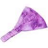 SHTGOI 2 fasce per capelli da donna, larghe, in stile bohémien, morbide, elastiche, per la perdita di capelli, triangolari, con colorazione legante, sottile, per chemo, cancro, viola