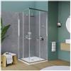 PIRALLA Box doccia angolare Piralla serie Indigo 1902 70x100 x H 195 cm con apertura scorrevole