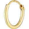 NKlaus Einzel HERREN Creole oro vero 333 8 carati orecchino orecchino orecchino 11 mm 3752