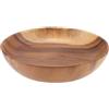 Regun Insalatiera in Legno, Massello di Acacia Ciotola di Frutta in Legno Fatta a Mano, Utensili da Cucina per Insalata Zuppa e Riso, per Frutta, Pasta Pane e Altro, 20 * 4,5 cm