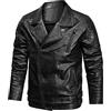 Kobilee Giacca Pelle Uomo Biker Aviatore 4 Stagioni Giubbotto Invernale Giacca Pelle Leggera Bomber Motociclista Giubbotto Moto Marrone Vintage Giacca Moto Taglie Forti Elegante Giacca Invernale Giubbino