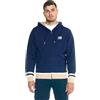 LEONE 1947 Leone - Felpa Leone Uomo con Cappuccio e Full Zip Retro - Navy Blue (10), M