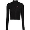 TOMMY JEANS MAGLIONE FULL ZIP SLIM A TRECCE DONNA