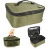 Hirisi Tackle Borsa multiuso per pesca alla carpa - Materiale PVC Oxford, stoccaggio di mulinelli e esche borsa da pesca accessori da pesca, verde, FBA-S, Stile neutro