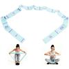 Wafuesh Fascia Di Resistenza Segmentata Per Yoga, Pilates E Danza, Cintura Elastico Per Riabilitazione, Stretching 125 Cm Con 11 Anelli, Fascia Elastica Fitness Per Allenamento Completo Del Corpo