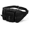 Flintronic Marsupio Grande per Donna e Uomo, Impermeabile Marsupio Tattico, con Cintura Regolabile, Marsupii Sportivo con 5 Zip Tasche, per Allenamento All'aperto Escursionismo Campeggio Trekking