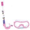 ARDITEX Set snorkeling per bambini con maschera e boccaglio Topolina Disney - Maschera regolabile 14x20,5x11 cm, tubo 33 cm, dai 3 anni, ideale per mare piscina e vacanze