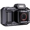 Walmeck Camera Digitale Vintage, Videocamera 4K Auto Zoom 4K con Trasparenti 48 M, Doppia Fotocamera Anteriore e Posteriore, Telecamere Ideali per la Fotografia