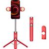 Oxxggkao Treppiede Selfie Stick Supporto Staffa Telefono Con Luce di Riempimento Portatile Monopiede Clip M01S Ufficio Cellula Supporto Mobile Per Scrivania Desktop Con Luce Regolabile