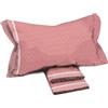 Tex family Lenzuola Matrimoniali Cotone Completo MAXI Design Moderno Time Colore Rosa