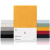 Blumtal Lenzuolo con Angoli Singolo in Spugna - Lenzuola Letto Singolo con Angoli - Lenzuolo Sotto con Angoli Singolo Felpato - Lenzuolo Angoli Singolo 90x200cm - altezza materasso 25cm - in giallo