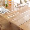 Zhaomi Pellicola Protettiva per Tavolo in PVC Trasparente, Tovaglia Trasparente Impermeabile E Inodore da 0,7 Mm, Copertura per Tovaglia in Plastica Trasparente Lavabile (70x70cm/28x28in)