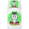 Bulabadoo Completo Lenzuola - NOME Personalizzabile - Zebra - Bimbo - Bimbo - Bambina - Federa Cuscino - Lenzuolo letto - Idea regalo