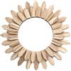 Liuyoyo Specchio Circolare in Legno, Specchio da Ingresso Rustico Rotondo Boho da Parete, Decorazione con Cornice in Legno Rustico da Appendere alla Parete, Specchi Circolari in Legno per(43 cm)