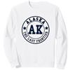 Graphic Club Inc. Alaska - AK - Athletic Throwback Design - Classic Felpa