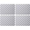 Creative Tops Bee Print Set di 4 tovagliette grandi premium, resistenti al calore, antiscivolo, antimacchia, con retro in sughero, facili da pulire