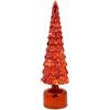 Cosy & Trendy Cosy Home - Lampada a LED con albero di Natale, in vetro, 11 x 11 x h39 cm, con 3 batterie AA