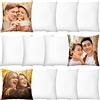 Remagr 12 federe per cuscini a sublimazione, colore bianco, 45 x 45 cm, con cerniera invisibile, decorazione corta in peluche, per fai da te