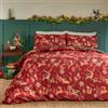 furn. Duvet Day Sleigh Team Set Copripiumino (Rosso - Doppio) | Morbida Al Tatto Reversibile Festiva Stagionale Vacanza Natalizia Renna Biancheria Da Letto Facile Da Curare