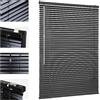 Sekey Klemmfix - Persiana sospesa, in alluminio, 25 mm, con foratura, con materiale di montaggio incluso in alluminio, senza foratura, 60 x 160 cm, colore: Nero