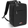 Coronel Tapiocca Mochila Viaje Avion, Zaino Viaggio Cabina Aereo Unisex-Adulto, Nero, M