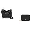 Fossil Donna Jolie Borsa in pelle nera e portafoglio Logan, Set