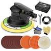 Autolock Autolcok 2022 Aggiornamento 6 pollici Air Random Orbital Sander, levigatrici pneumatiche Palm Car per lucidatrice per legno metallo e carrozzeria auto, Da Sanders, levigatrice a doppia azione