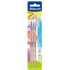 Pelikan 700368 - Pennello con setole 613F, dimensioni: 4, 6 e 8, 3 pezzi