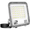 RIGIDON 50W Faretto LED con Spina, 5000LM Proiettore Faro LED Esterno, Luce Bianca Fredda 6000K Faretti Led da Esterno, Impermeabile Luci di Sicurezza per Terrazza, Giardino, Corridoio, Garage
