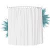 Erica Bastone per Tenda Doccia Curvo, 140x140 cm, Asta Tenda Doccia con Fissaggio a Muro per Vasca da Bagno, Senza Sostegno Soffitto, Rivestimento in Plastica Senza PVC, 100% Acciaio Inox. Bianco.