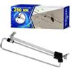 MONTERAL Appendiabiti Estraibile per Armadio 250 mm - Barra Appendiabiti Estensibile Realizzato in Acciaio è Compatibile con Vari Tipi di Guardaroba - Garanzia di 10 Anni - MONTERAL