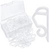 Marsui Clip di Luci Natalizie Ganci per Grondaie all'Aperto Clip per Luce Esterna Resistente alle Intemperie Clip Luce Natalizia per Natale Decor Stringa di Luce (Bianco, 120 Pezzi)