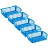 MiraHome Set di 5 cestini portaoggetti MiraHome da 1,8 l 25x16x7 cm blu
