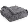 Milam London Telo Copridivano 3 posti | Cotone 100% Copriletto | Plaid Divano | Copri Divano | Coperta Letto | Telo Copritutto | Coperta Letto Matrimoniale Super King 250x280 cm - Grigio