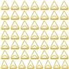 FIBOUND 50 Portanomi da Tavolo Triangolari - Eleganti Sostegni per Segnaposto con Cornice Metallizzata, Ideali per Matrimoni, Eventi o Biglietti da Visita, Display per Foto e Numerazioni Tavoli