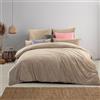 Soifox Biancheria da letto invernale in flanella, 220 x 240 cm, con copripiumino e federa da 80 x 80 cm, con chiusura lampo