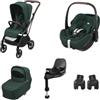 Maxi Cosi - Maxi Cosi Trio Leona 2 Twillic Green con cloud Pebble 360 Pro 2 Twillic Truffle BASE 360° OMAGGIO