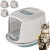 Cat Centre CatCentre® - Vassoio per lettiera per gatti con cappuccio, colore: blu