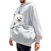AMONENZ Grigio Borse per Cani, con Capacità di Carico di 7,5 Kg, Marsupio Cane, Marsupio per Gatti, per Escursioni e Attività Aperto