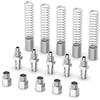 ERGAOBOY 5 pezzi di accoppiamento aria industriale maschio e kit di spine per 10MM OD x 6,5MM ID tubo, linea aria caricata a molla collegamento rapido tubo compressore pneumatico raccordi