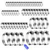 LiuHancsqd 60 Pezzi Fascette Stringitubo Set, Fascetta Stringitubo Regolabile 6-51mm Metalliche, Fascette a Vite in Acciaio Inox, per Lavatrice, Tubi Piscina, Giardino, Tubi Gas, Acqua, Auto