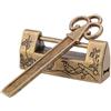 Demeras Mini lucchetto a forma di fiore di gazza in stile cinese tradizionale, piccola chiave di bloccaggio in ottone retrò aperta orizzontalmente per mobili vintage