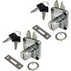 Aerzetix C41401-2 Serrature con Chiavi per Porta Scorrevole da 40/40 mm