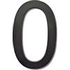 Ywonoby Numero civico esterno- 200mm -grande numero civico esterno galleggiante 3D moderno - resistente alle intemperie e facile da installare - realizzato in acrilico di alta qualità, numero nero(0)