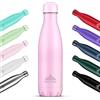 Mont-Clair l'O Borraccia Termica 500ML in Acciaio Inox, Borracce Termiche - 12h di Bevanda Calda e 24h di Bevanda Fredda - Senza BPA, Bottiglia Acqua, Borraccia 500ML Rosa