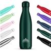 Mont-Clair l'O Borraccia Termica 500ML in Acciaio Inox, Borracce Termiche - 12h di Bevanda Calda e 24h di Bevanda Fredda - Senza BPA, Bottiglia Acqua, Borraccia 500ML Verde scuro