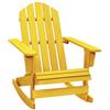 VIDAXL - Sedia a Dondolo Adirondack in Legno Massello di Abete Gialla