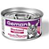 MONGE GEMON UMIDO GATTO ADULTO STERILIZZATO 85 G MOUSSE RICCO IN POLLO E FEGATINI LATTINA